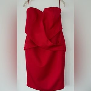 Sexy red hot strapless dress. Never worn.